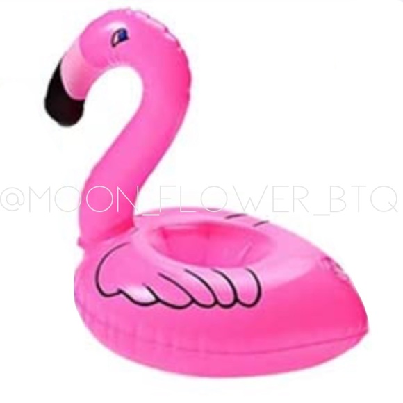 Inflatable Pink Flamingo Drink Holder - Picture 4 of 4